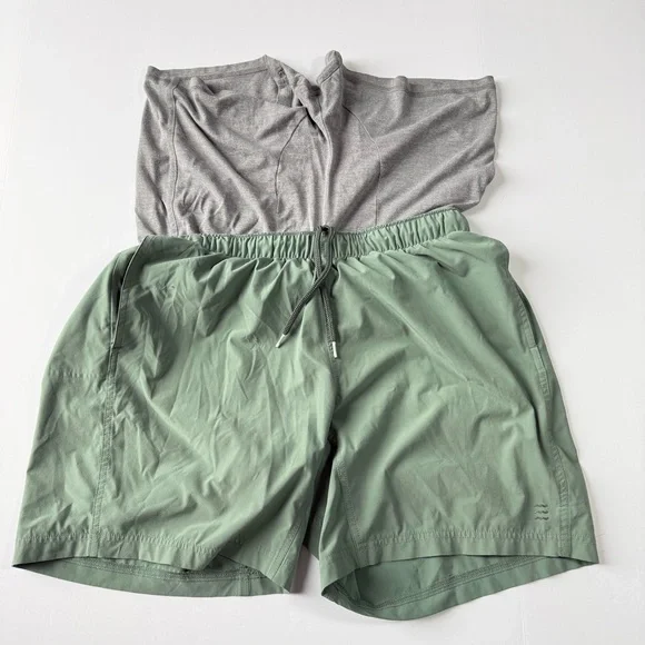 Free Fly Apparel Bamboo-Lined Active Breeze Short – 7" sage green Large - Picture 3 of 8